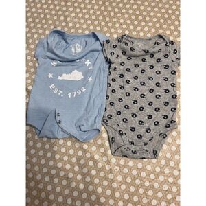 Baby Boys One Piece 3-6 & 6 Months Lot Of 2‎